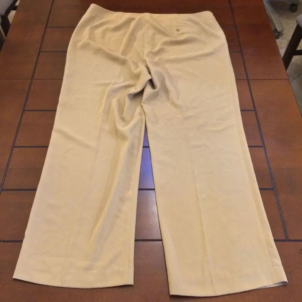 Ralph Lauren tan wide leg Green label pants 18w - Picture 9 of 10